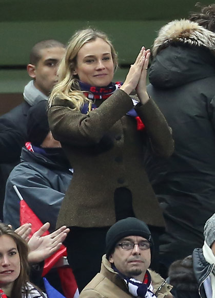 Diane Kruger y Joshua Jackson: entusiasmo y pasión en el fútbol