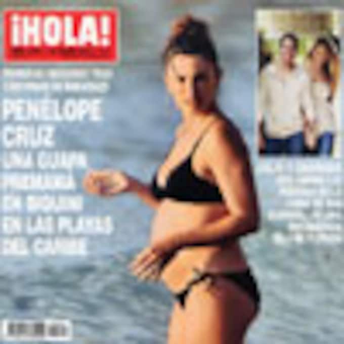 En ¡HOLA!: Penélope Cruz, una guapa premamá en biquini en las playas del Caribe