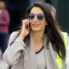 Amal Alamuddin vuelve a su trabajo en Londres luciendo su espectacular anillo de compromiso