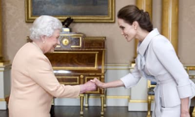 El encuentro de la Reina de Inglaterra y la 'reina' de Hollywood, Angelina Jolie