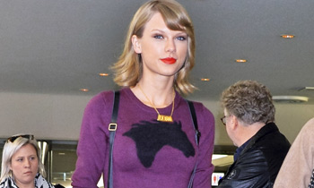 Taylor Swift, una auténtica Barbie en la terminal