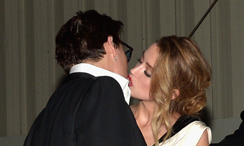 Johnny Depp, Amber Heard y el beso que confirma que siguen juntos