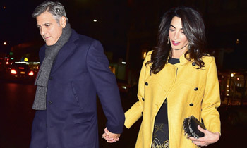 George y Amal Clooney, cena para dos entre nuevos proyectos