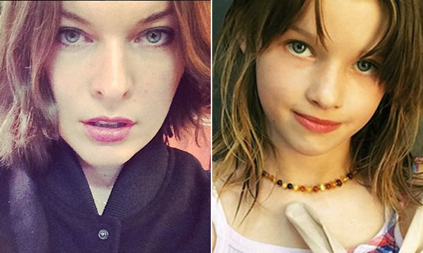 Milla Jovovich y su 'pequeña copia', Ever Gabo... ¡los genes no mienten!