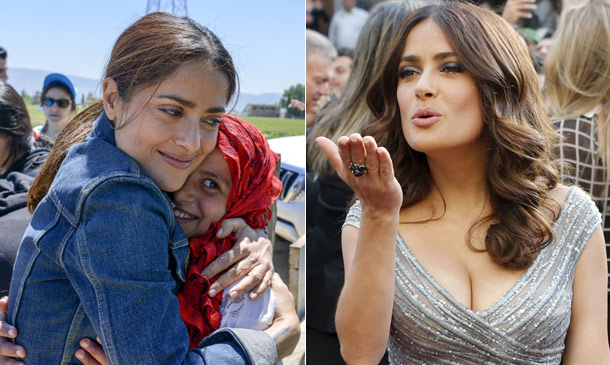 Estrella y solidaria: Las dos caras de Salma Hayek en el país de sus abuelos