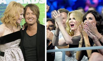 Besos, selfies aquí y allá y un marchoso baile... Nicole Kidman, la 'groupie' más divertida de Keith Urban