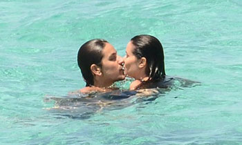 Besos en el agua, abrazos bajo el sol... las románticas vacaciones de Dafne Fernández y Mario Chavarría en Ibiza