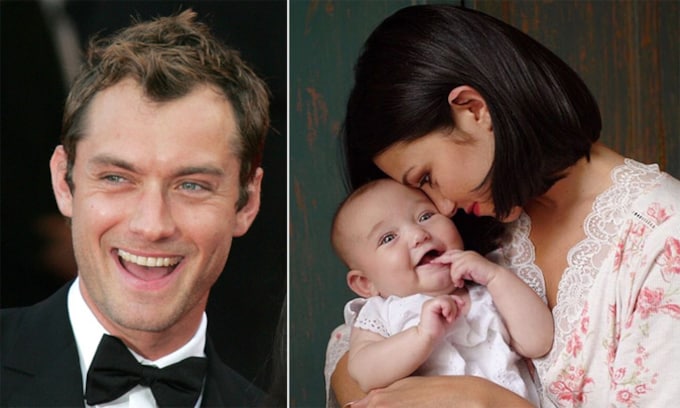Los ojos azules 'delatan' a la quinta hija de Jude Law