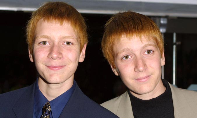 Los gemelos Weasley de 'Harry Potter' quince años después... ¡están irreconocibles!