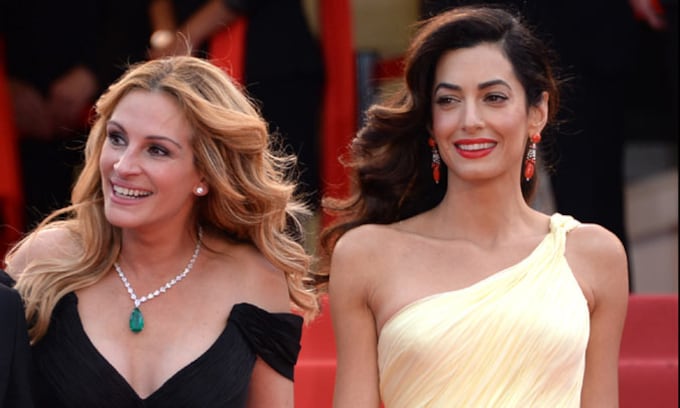 Duelo de estilo: Amal Clooney vs Julia Roberts en su 1ª puesta de largo en La Croisette