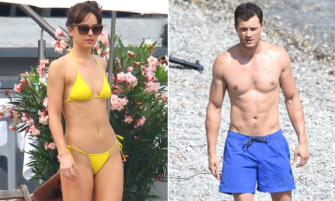 FOTOGALERÍA: Dakota Johnson y Jamie Dornan, dos cuerpazos que suben la temperatura en el set de rodaje