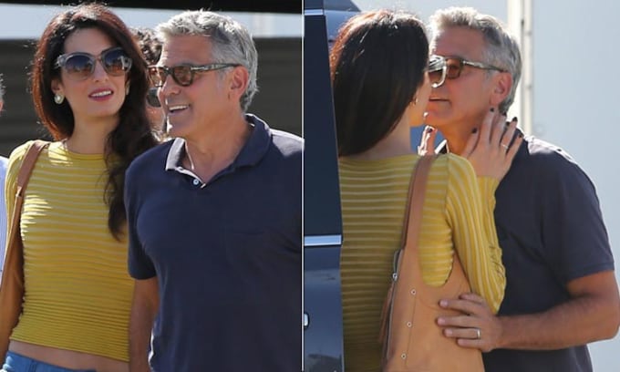 Cuando las cámaras se apagan, George y Amal Clooney ruedan su propia película