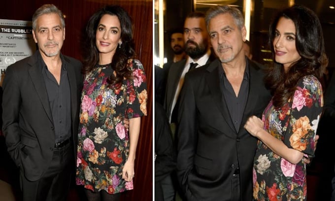 George Clooney, inseparable de Amal y defensor de Meryl Streep tras las críticas de Donald Trump 
