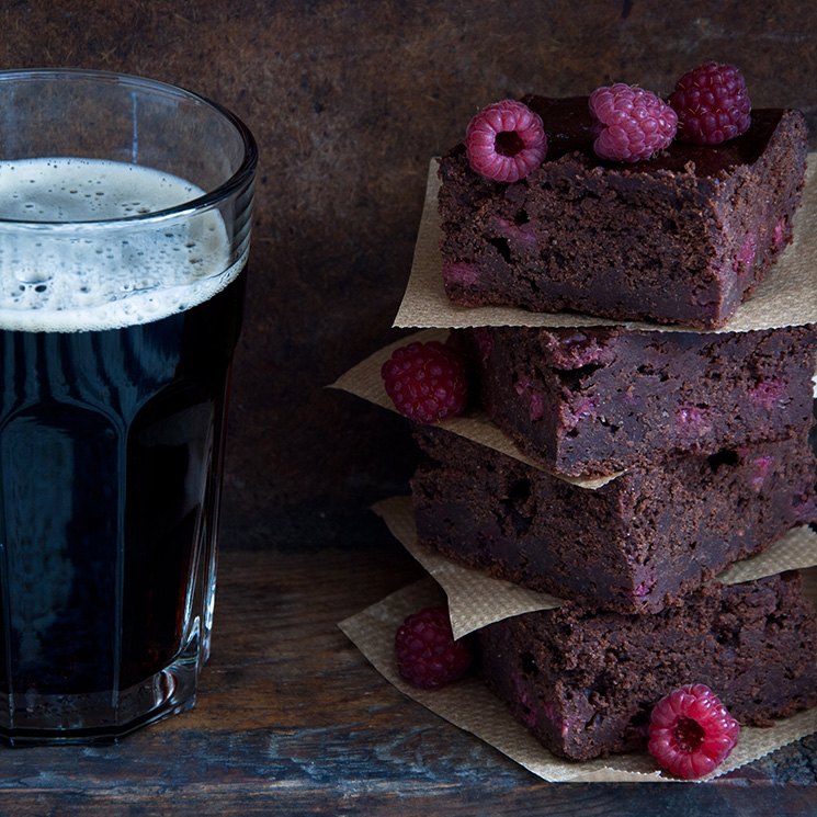 Para los paladares más 'gourmet': 'brownie' de chocolate y cerveza Guinness