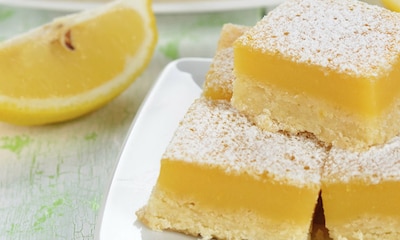 'Brownies' de limón, una explosión intensa de sabores
