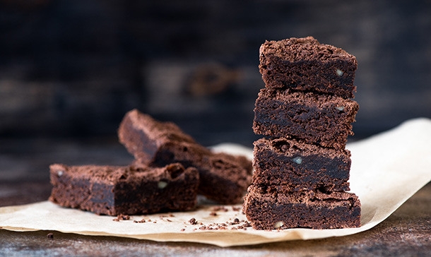 'Brownie' con pasas, una combinación perfecta de textura y sabor