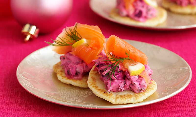 blinis salmon