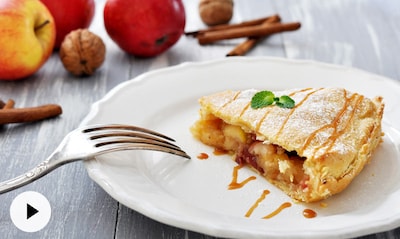 Vídeo-receta: prepara de forma muy sencilla una irresistible tarta de manzana