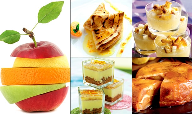 Postres: Pera, manzana, naranja… la fruta de temporada, ¡en su versión más dulce!