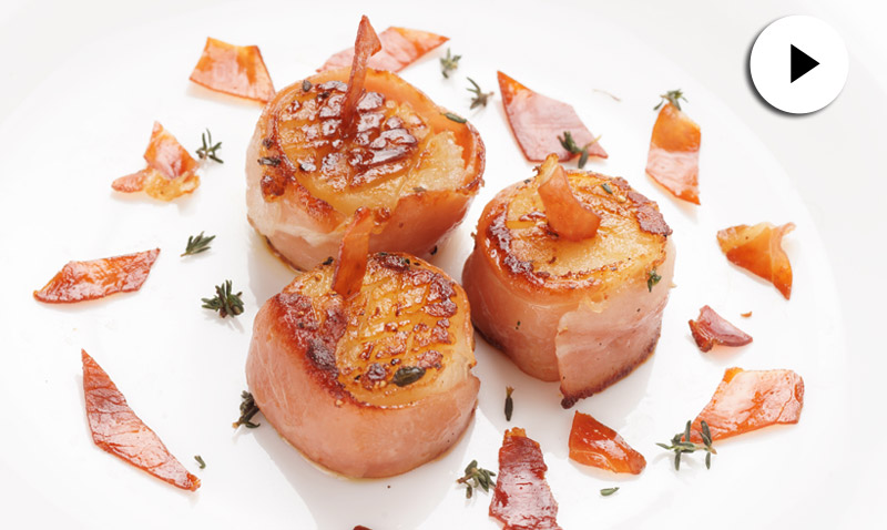 En vídeo: Vieiras y bacon, una combinación de sabores simplemente irresistible