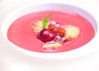 Gazpacho de cerezas