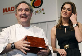 Mar Saura y Ferran Adrià, unidos por la alta cocina