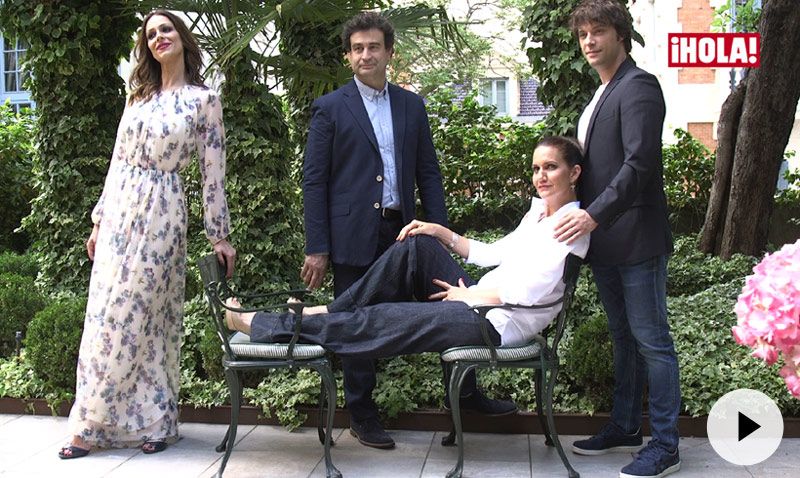 Pepe, Eva, Samantha y Jordi: la sesión de fotos más 'glamourosa'