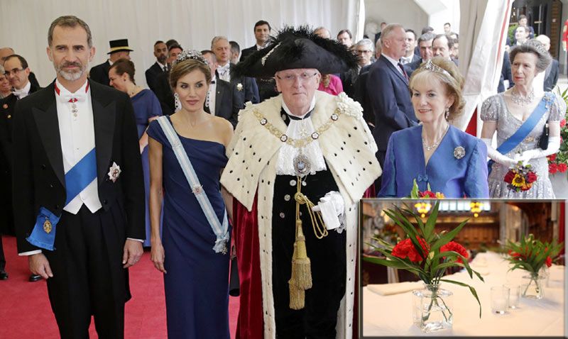 Cena en honor a Don Felipe y Doña Letizia en 'Guildhall’: así ha sido el menú