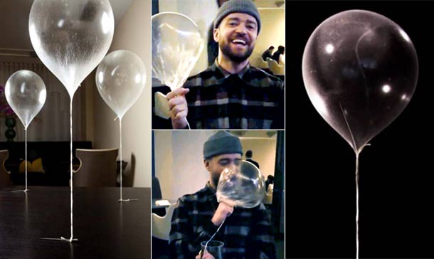Platos icónicos: así es el globo comestible que tanto divierte a Justin Timberlake