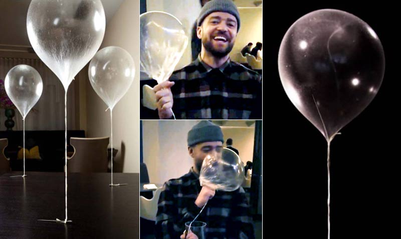 Platos icónicos: así es el globo comestible que tanto divierte a Justin Timberlake