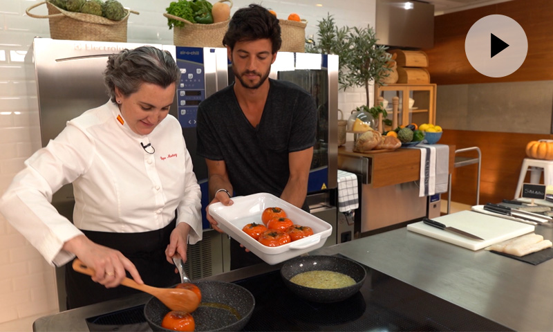 Un bacalao a la andaluza con tomate y diferente