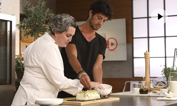 Pastel de verduras con brócoli y coliflor