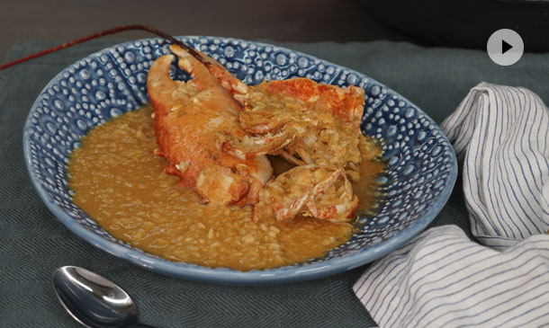 El mejor arroz caldoso con bogavante