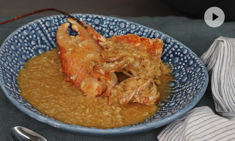 El mejor arroz caldoso con bogavante