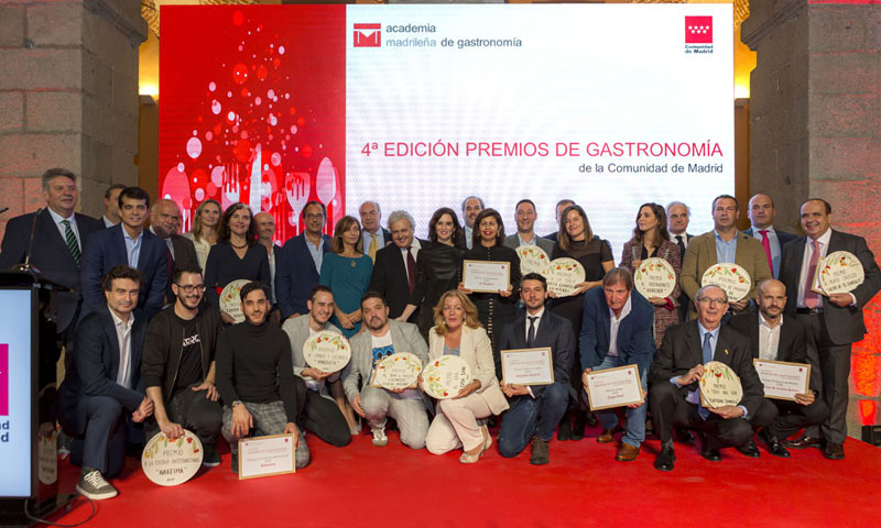 Estos son los premiados por la Academia Madrileña de Gastronomía
