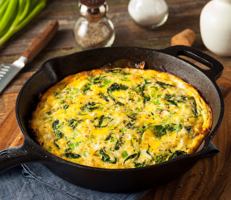 Tortilla de finas hierbas al horno