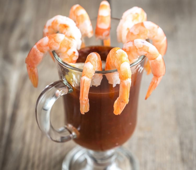 Bloody Mary con gambas