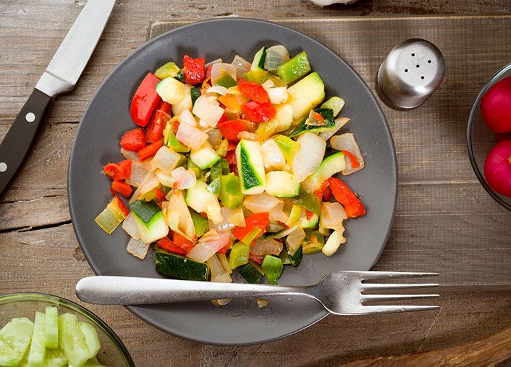 Ensalada templada de calabacín con tomillo