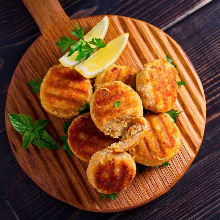 Hamburguesa de atún y avena