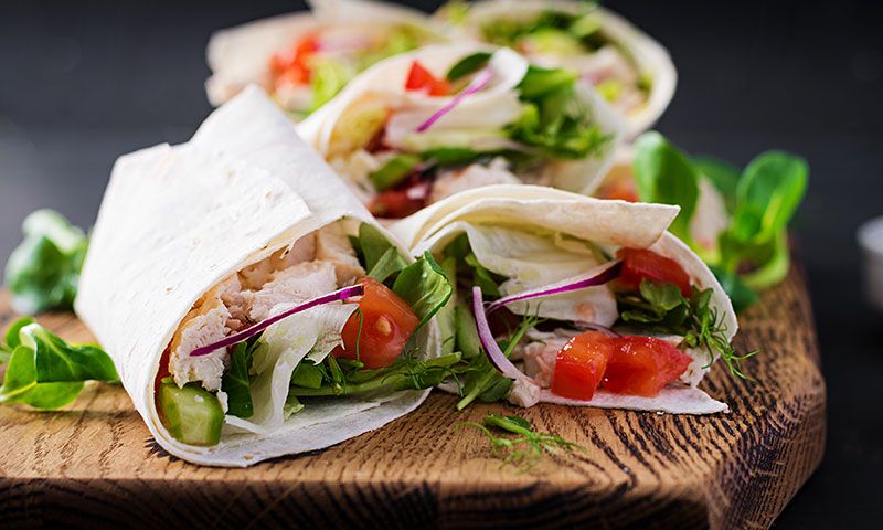 Enróllate con estas recetas de 'wraps', burritos, tacos y crepes