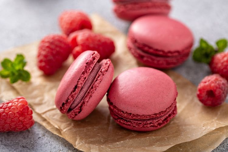 macarons-frambuesas