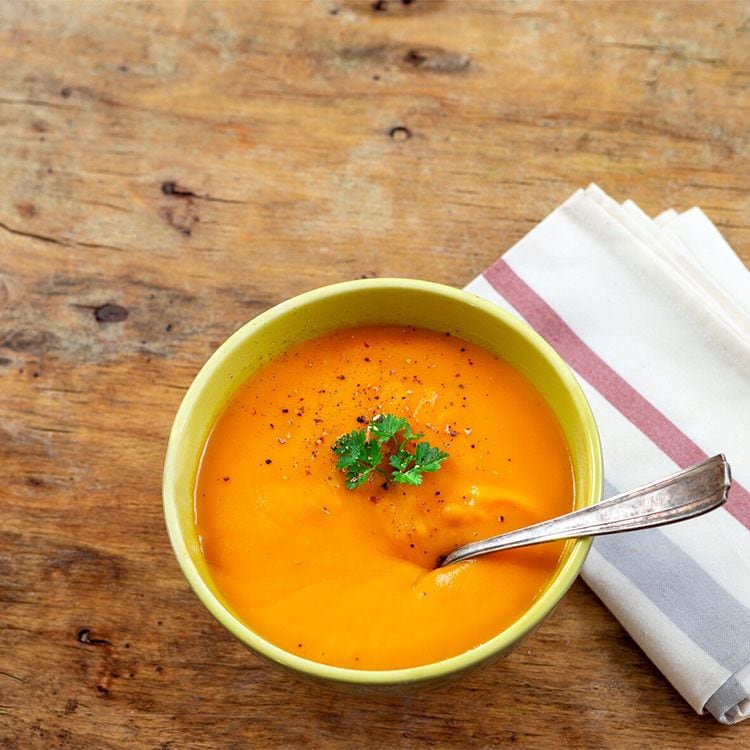 Salmorejo de zanahoria con cominos