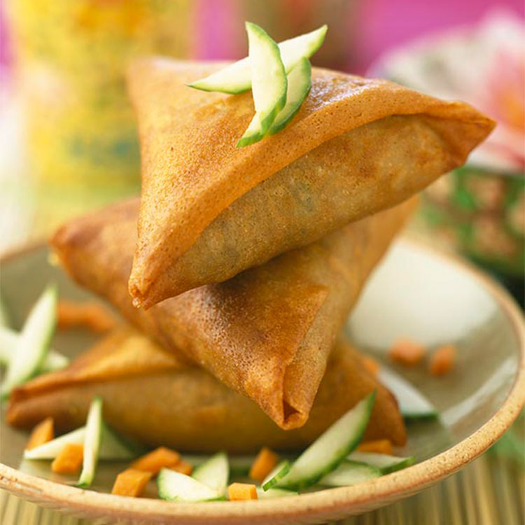 Samosas de pollo