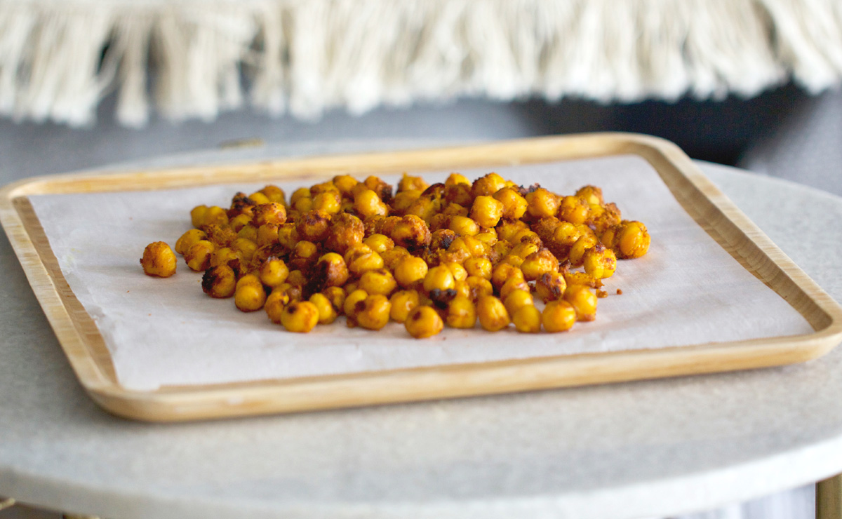 ‘Snacks’ saludables: adiós patatas fritas, hola garbanzos al horno