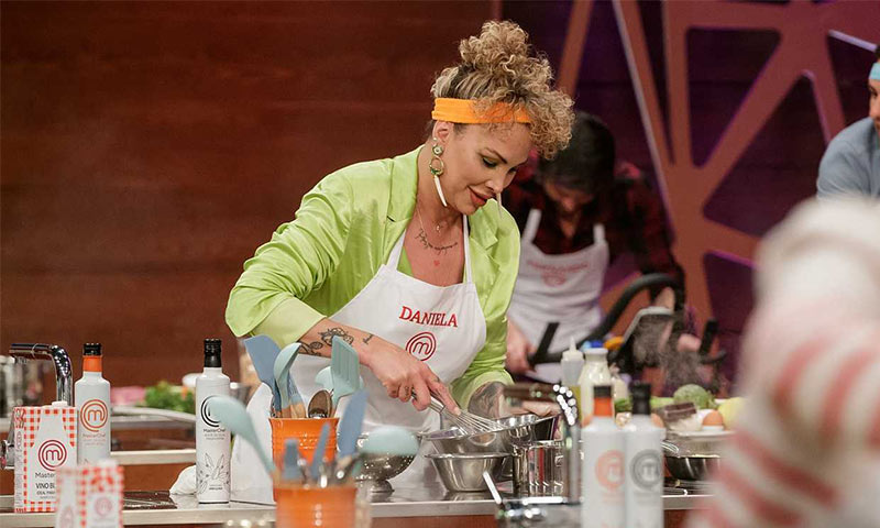 Daniela Santiago durante su participación en MasterChef Celebrity