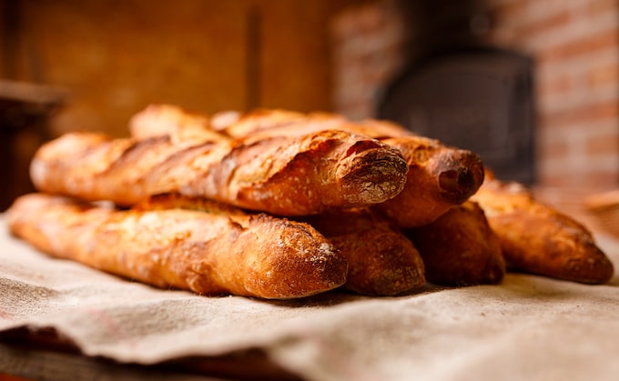 La baguette es el pan nacional de Francia.