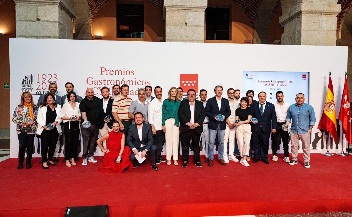 Mario Sandoval, Ugo Chan, Tripea y María José Huertas, Premios Gastronómicos de ACYRE Madrid