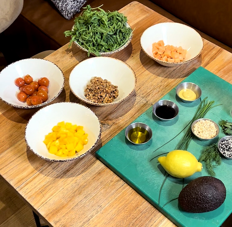 Ingredientes para la ensalada de Chef Bosquet