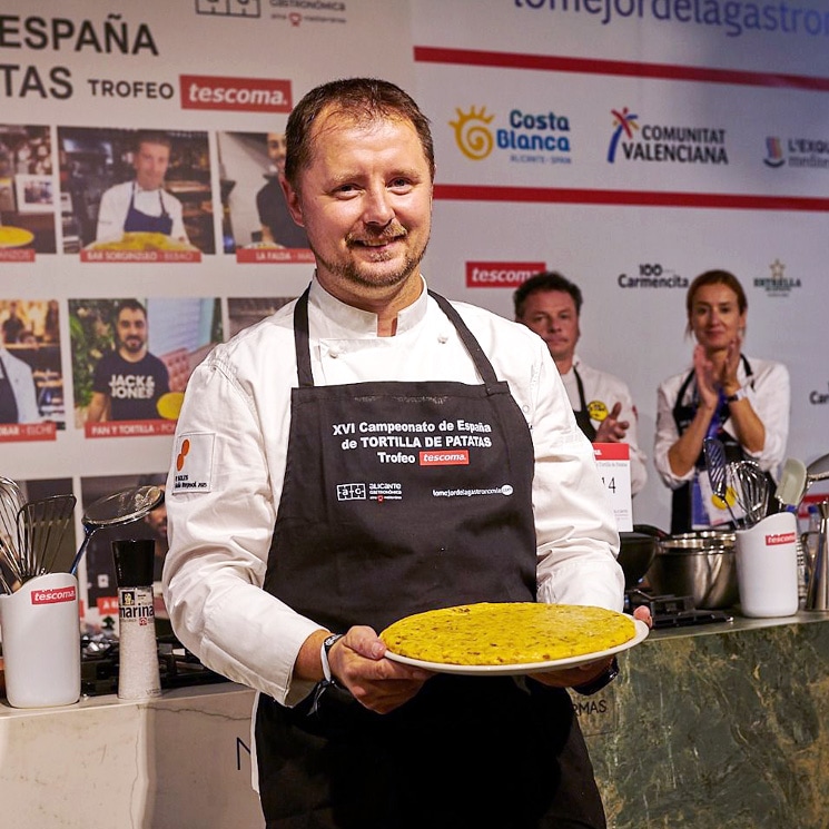El cocinero Pedro José Román, autor de la tortilla de Cañadío Santander