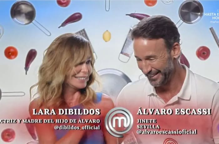 Álvaro Muñoz Escassi y Lara Dibildos en MasterChef celebrity